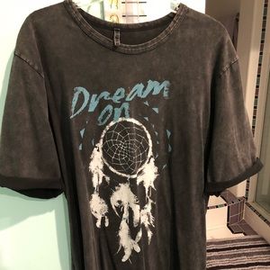 Tshirt dress with Rock On Dream Catcher detailing